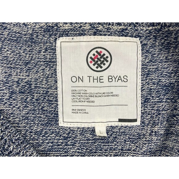 On The Byas Unisex Large Gray Sweater Aztec Southwestern Geometric Lightweight - Picture 6 of 6